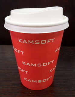 Ühekordne joogitops logoga Kamsoft