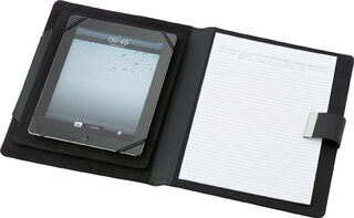 PU A4 kansio with powerbank ja tablet holder